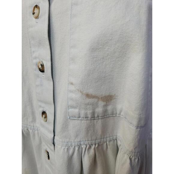 Sun Belt Denim Light Blue Size M Midi Dress ARTSY SS 🏜 Desert handpainted #CB8 - Picture 8 of 10